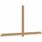 Ekena Millwork Eugene Smooth Timber Gable Bracket, Western Red Cedar, 96"W x 48"H x 1 1/2"D x 3 1/2"F, 12/12 Pitch GBW096X48X0204EUG00SWR - alternate 2